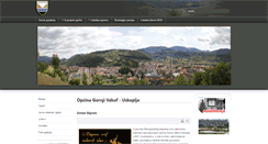 Desktop Screenshot of gornjivakuf-uskoplje.ba